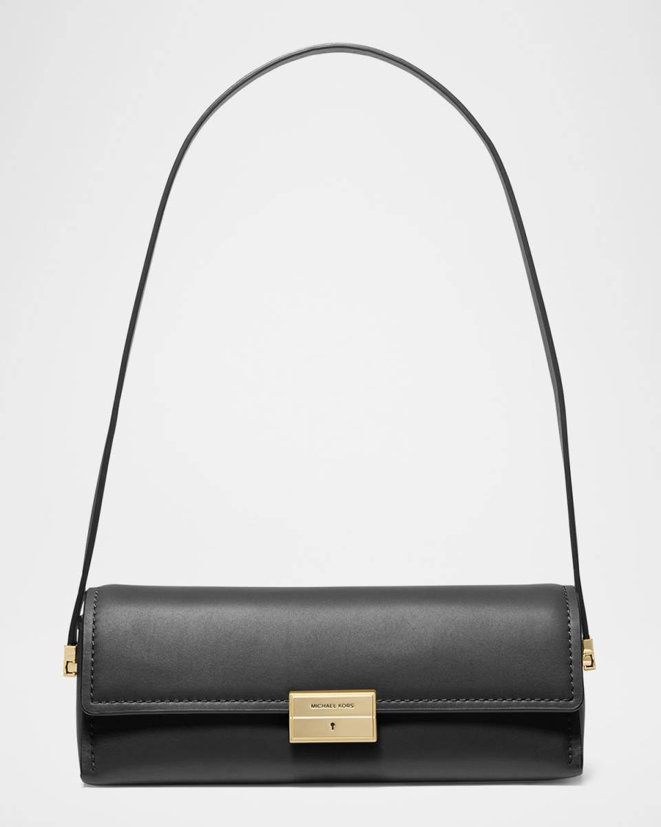 Ludlow Small Leather Pouchette Shoulder Bag